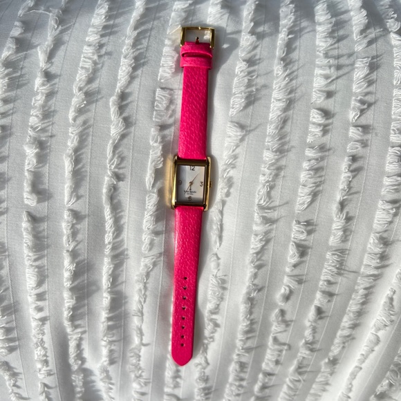 Kate Spade Pink Leather Band Watch - Picture 2 of 8